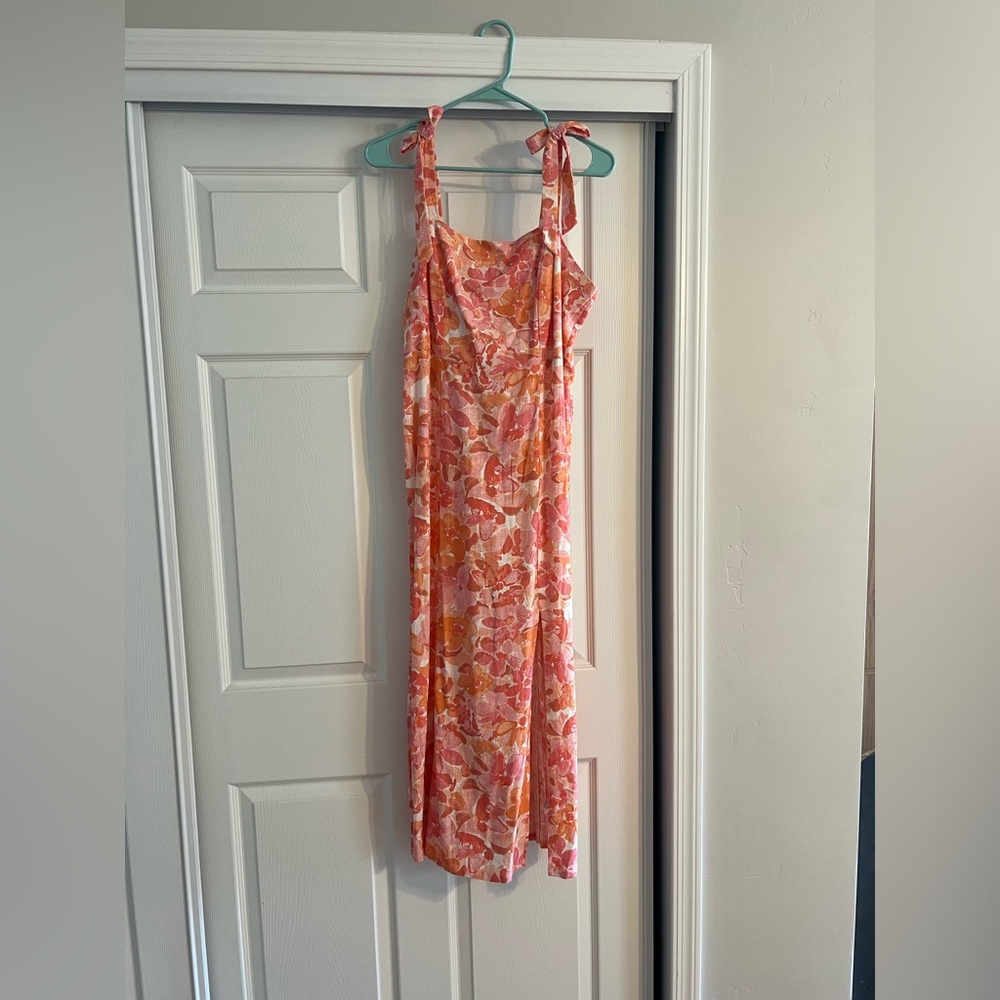 Gianni Bini floral linen dress